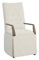 Fairfield® Customizable Entree Dining Concave Tall Back Arm Chair with Skirt-4