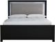 Signature Design by Ashley® Maeling 4-Piece Black Full Upholstered Panel Bedroom Set-3