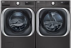 Ensemble de buanderie à chargement frontal LG® - Acier noir