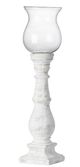 A & B Home Blue Glass and Cement Candle Holder-0