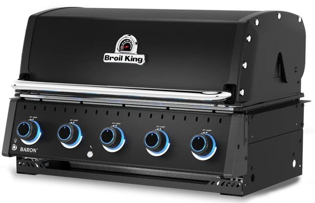 Broil King® Baron™ 520 Shadow IR 5-Burner Black Built-In Liquid Propane Grill-3
