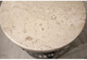 Riverside Furniture Capri Alabaster Travertine Stone Top Round Side Table with Black Base-2
