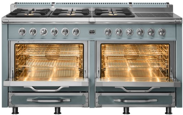 Viking® Tuscany 66" November Sky Pro Style Dual Fuel Range-1