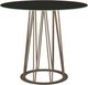 Amisco Customizable Calypso 42" Round Pub Counter Height Table with 0.5" Starstone on Glass Top-0