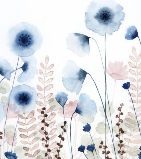 Classy Living Grace Popp Sweet Flower Field I Wall Art-1