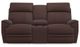 La-Z-Boy® Talladega Chestnut Leather Power Reclining Loveseat with Console-1