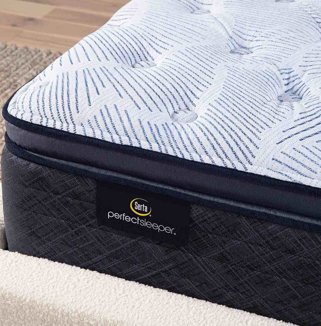Serta® Perfect Sleeper® Navy Inlet Hybrid Firm Pillow Top King Mattress-1