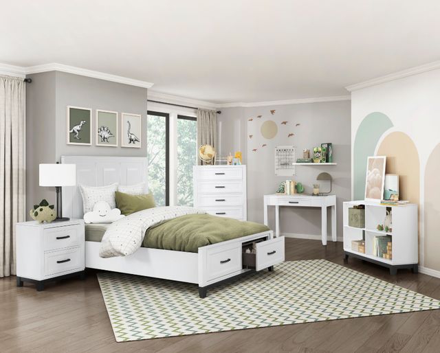 Homelegance® Garretson White Bookcase-1