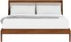 Riverside Furniture Elsie Classic Walnut Queen Upholstered Platform Bed-1