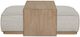 Bernards Trilogy Gray Ottoman with Tray Table-1