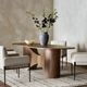 Four Hands Olexey Rubbed Light Oak Oval Dining Table-1