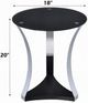 ACME Furniture Geiger Black End Table with Chrome Base-2