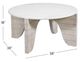 Bassett Mirror Bali White Cocktail Table-4
