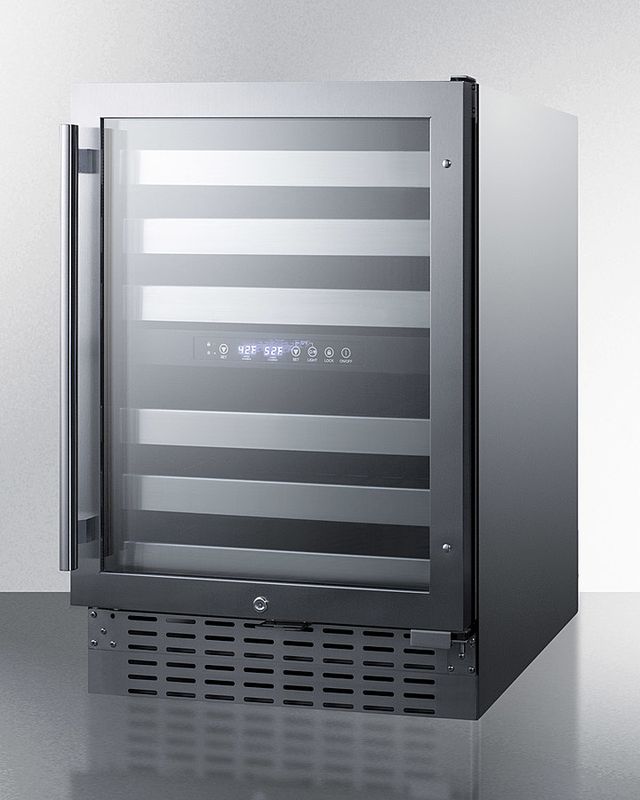 Summit® 24" Stainless Steel Wine Cooler-1