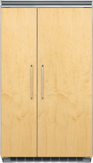 front view of the Viking® Professional Series 48 in. 29.1 Cu. Ft. Panel Ready Built-In Side By Side Refrigerator