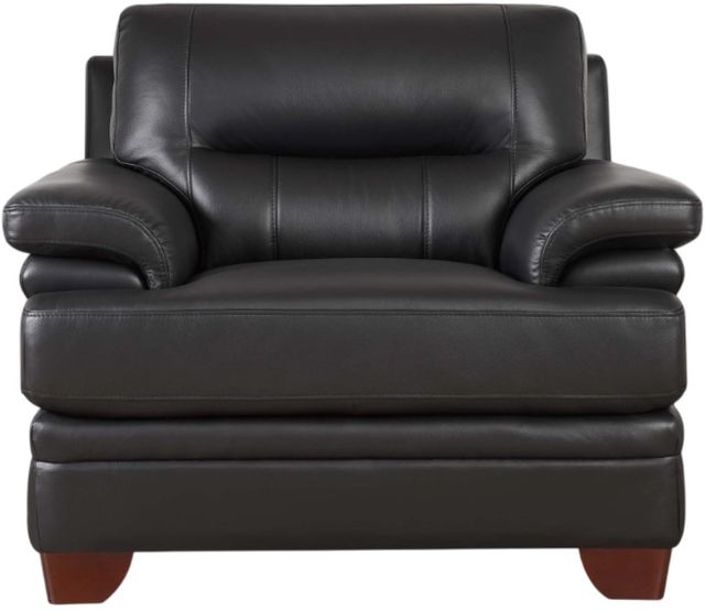 Hydeline® Luxor Gunmetal Black Chair-0