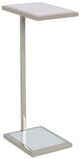 Century® Grand Tour Furniture Sienna Stone Top Spot Table with Polished Nickel Base-0