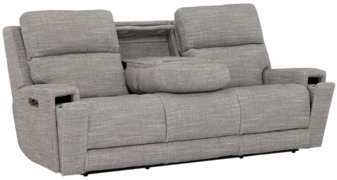 Stanton™ Customizable 895 Power Headrest/Lumbar Reclining Sofa with Drop Down Table Wireless Remote Heat and Massage