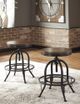 Signature Design by Ashley® Valebeck Black/Brown Swivel Barstool-3