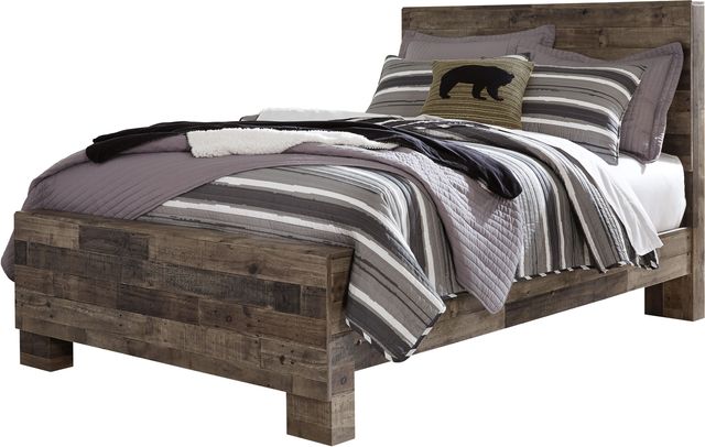 Benchcraft® Derekson Multi Gray Full Panel Headboard-2