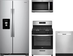 Whirlpool® 4 Piece Stainless Steel Kitchen Package