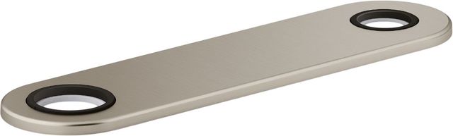 KOHLER® Vibrant Brushed Nickel 8" 2-Hole Escutcheon Plate for Insight™ and Kinesis® Lavatory Faucets and Soap Dispensers-0