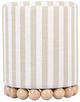 TOV Furniture Dex Beige Striped Ottoman-0