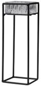 A & B Home Jurupa Black/Clear Tall Candle Holder-0