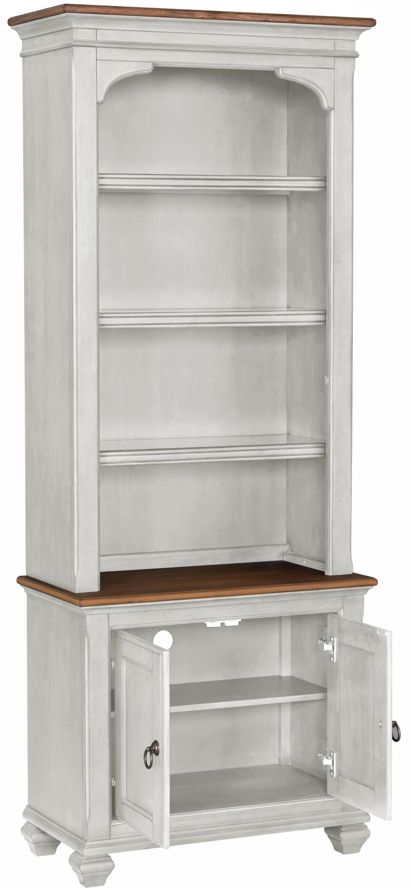 Legends Home Americana Whiskey/White Bookcase Pier-3