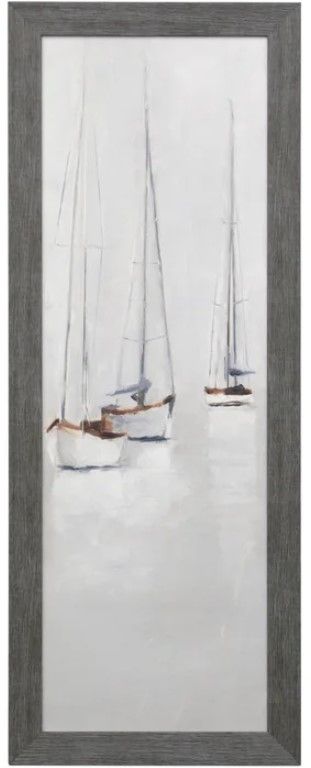 Stylecraft Foggy Harbor II Gray/Off-White Wall Art-0