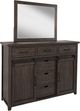 Jofran Inc. Madison County 4-Piece Barnwood Queen Panel Bedroom Set-3