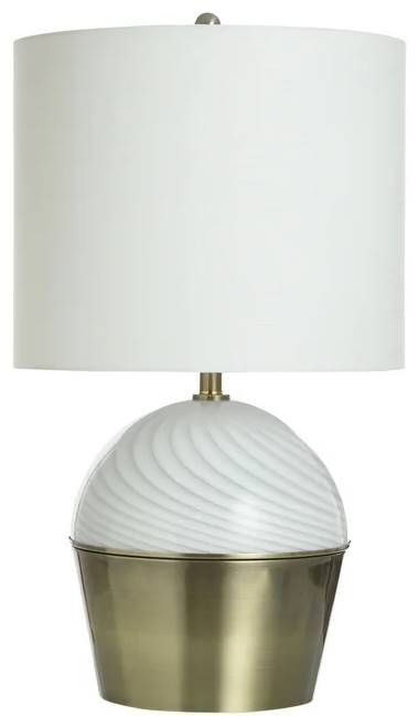 StyleCraft Whipped Gold Table Lamp-0