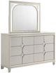 Coaster® Olivia Pearl White Dresser and Mirror -0