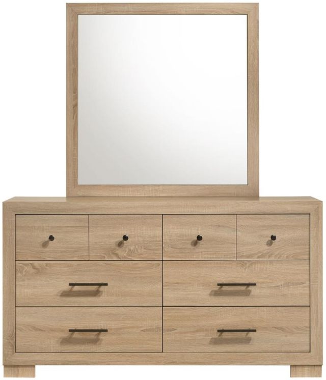 Coaster®  Arielle Light Oak Dresser with Mirror-1