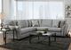 Corinthian Furniture Zara 2-Piece Silver Modular Sectional-1