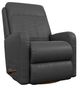 La-Z-Boy® Finley Onyx Leather Manual Swivel Gliding Recliner-0