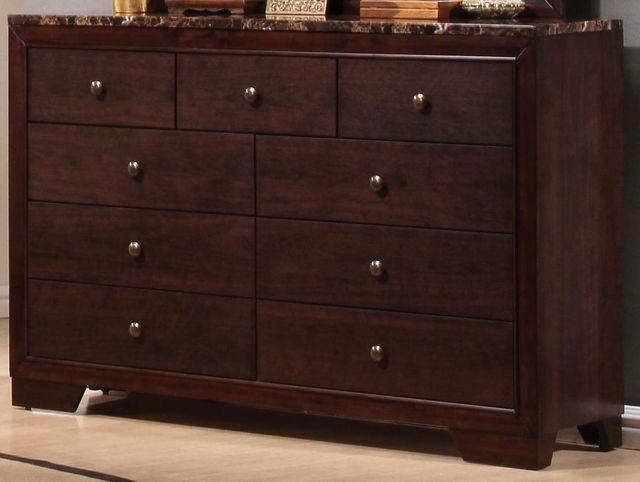 Coaster® Conner 5 Piece Dark Brown Queen Upholstered Bed Set-3