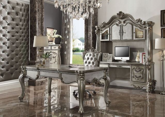 ACME Furniture Versailles Antique Platinum Executive Writing Desk-1