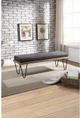 Mazin Furniture Metallo Gray Bench-4
