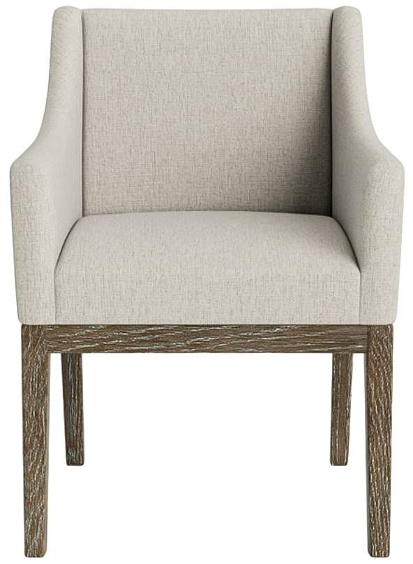 Bassett® Furniture Customizable BenchMade Holt Oak Upholstered Dining Arm Chair-0