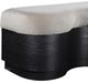 Meridian Furniture Savoy Beige/Black Upholstered Bench-5