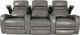 RowOne Cortés Home Entertainment Seating Gray 3-Chair Straight Row-2