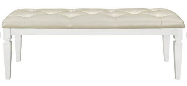 Homelegance® Allura White Bench-2