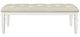 Homelegance® Allura White Bench-2