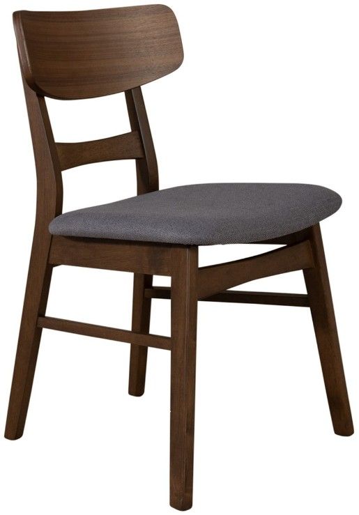 Liberty Furniture Space Savers Gray/Satin Walnut Panel Back Side Chair-0