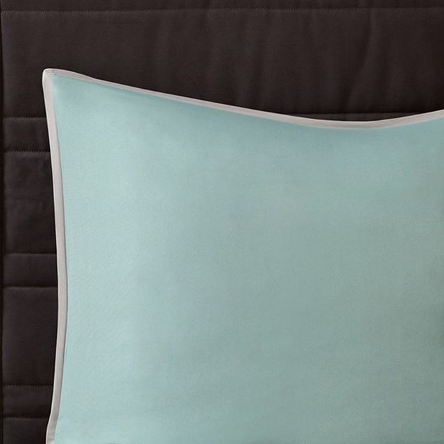 Olliix by 510 Design Tinsley Seafoam/Grey California King 8 Piece Comforter Set-3