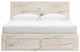 Benchcraft® Lawroy Light Natural King Panel Bed with 6-Drawer Storage-3