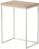 A & B Home Set of 2 Brown/White Nesting Tables-2