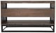 Jofran Inc. East Hampton Distressed Gray Console Table with Black Base-2