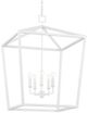 Currey & Company Denison Gesso White Large Chandelier-0